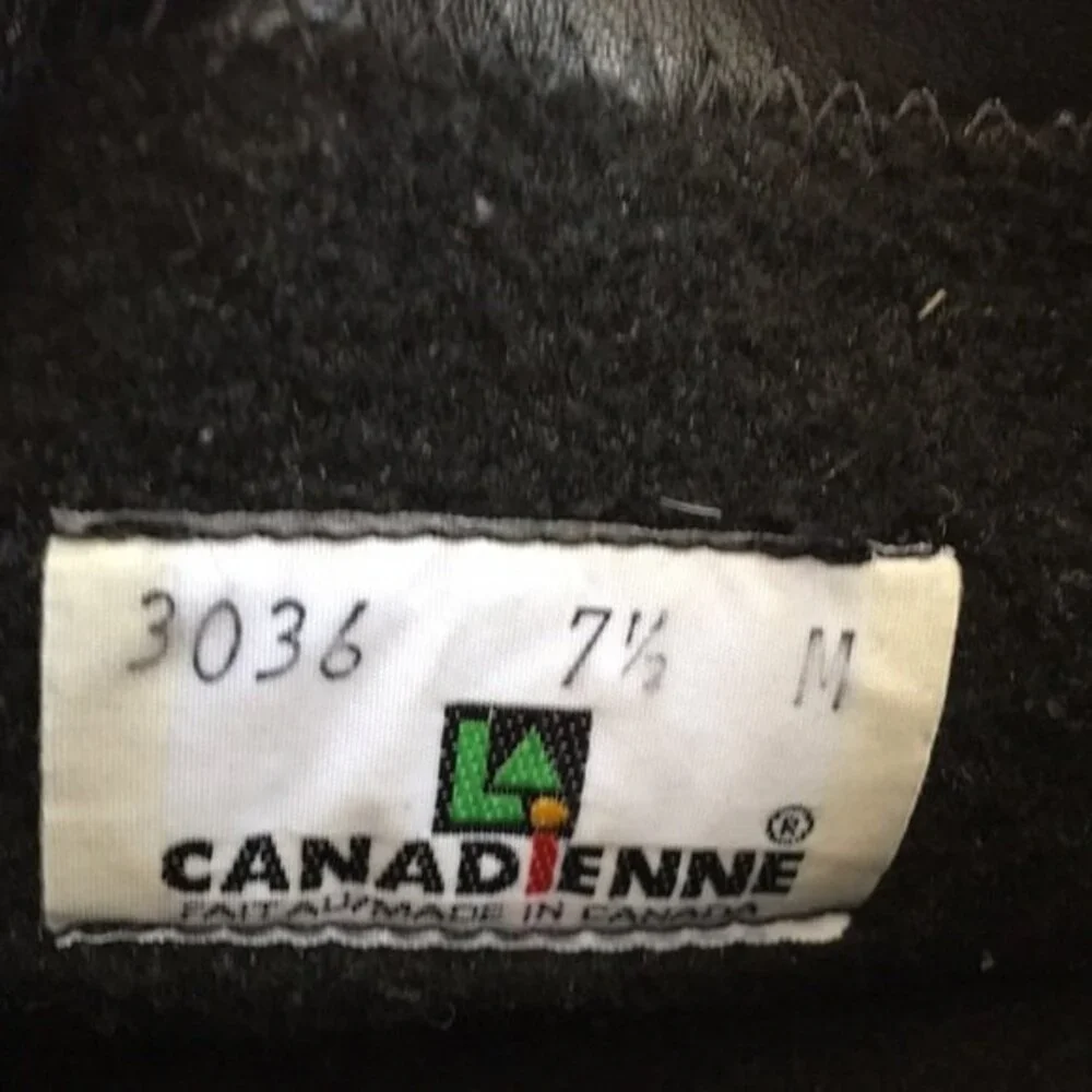 Le Canadienne tall black leather boots